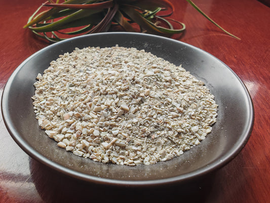 Feed-grade shell particles 0-2mm