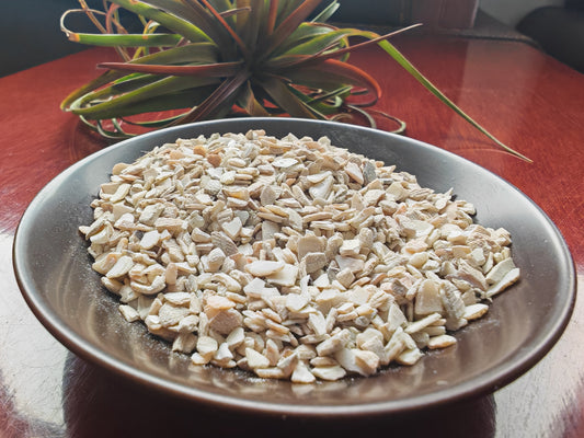Feed-grade shell particles 1-3mm